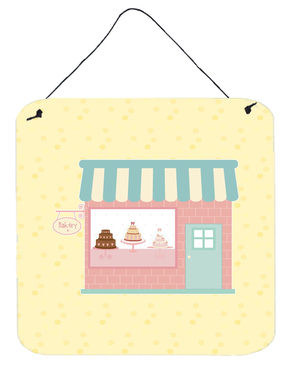 Bake Shoppe on Yellow Wall or Door Hanging Prints BB7284DS66