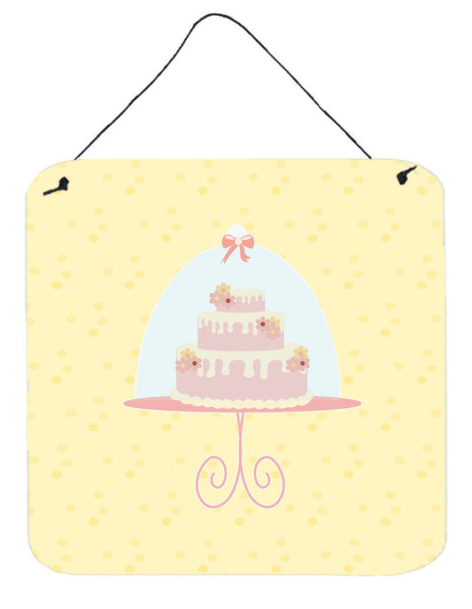 3 Tier Cake on Yellow Wall or Door Hanging Prints BB7291DS66