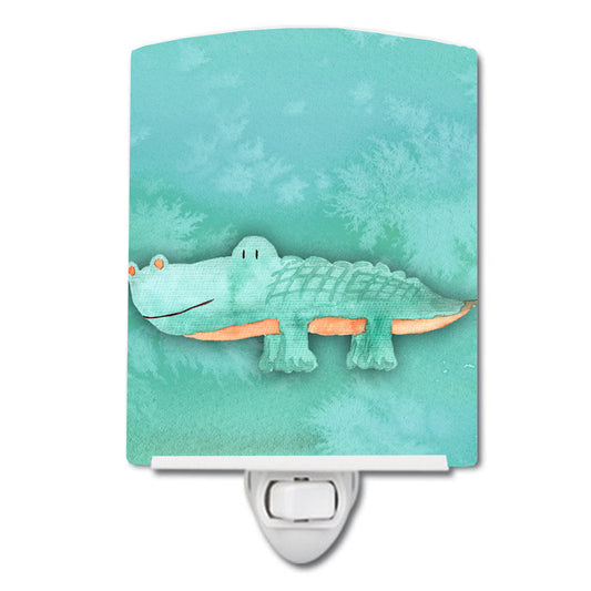 Alligator Watercolor Ceramic Night Light BB7385CNL