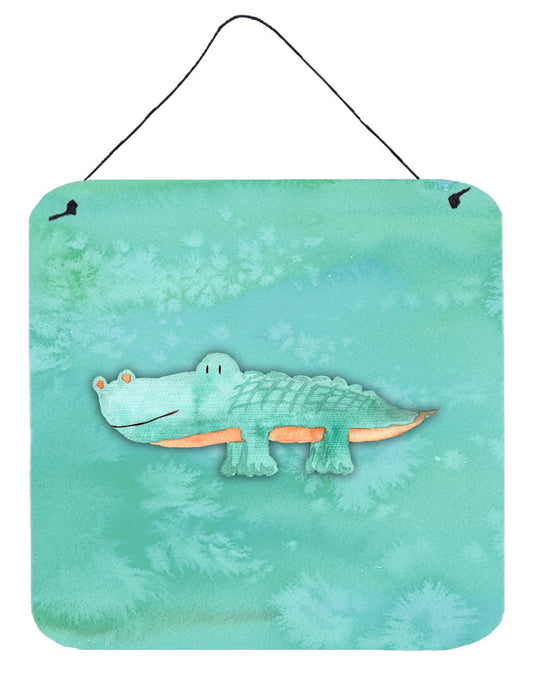 Alligator Watercolor Wall or Door Hanging Prints BB7385DS66