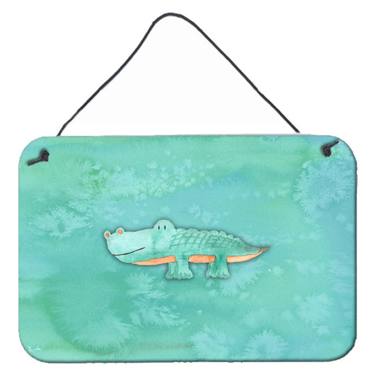 Alligator Watercolor Wall or Door Hanging Prints BB7385DS812