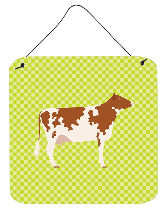 Ayrshire Cow Green Wall or Door Hanging Prints BB7653DS66