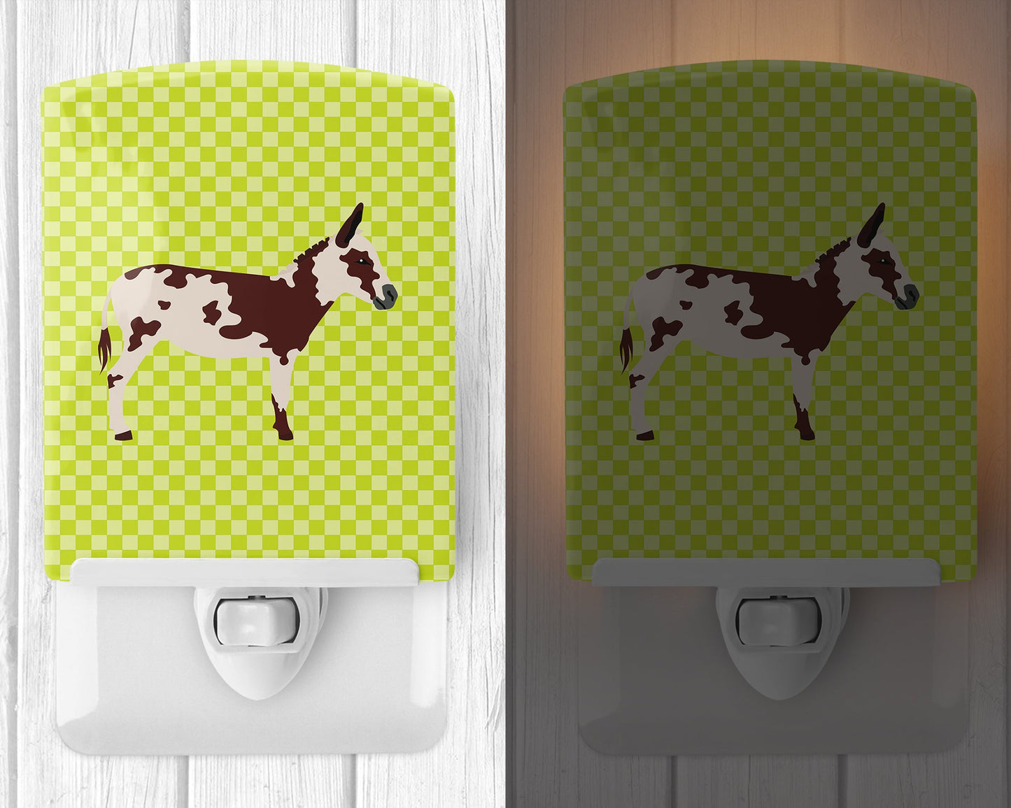 American Spotted Donkey Green Ceramic Night Light BB7677CNL