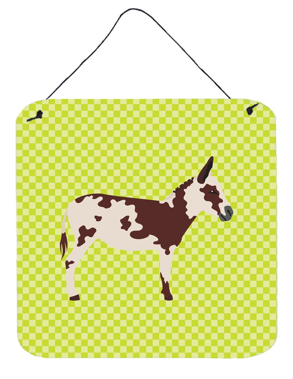 American Spotted Donkey Green Wall or Door Hanging Prints BB7677DS66