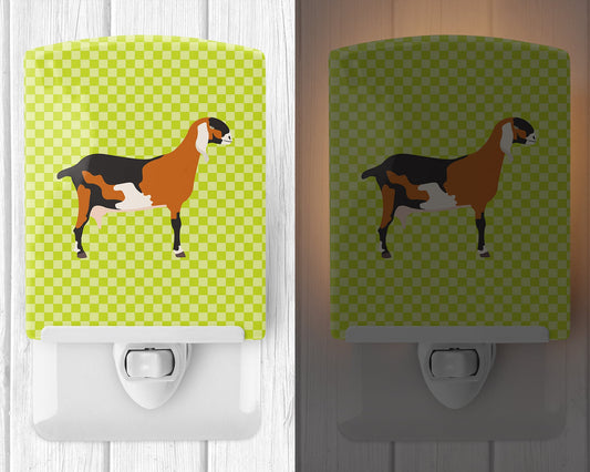Anglo-nubian Nubian Goat Green Ceramic Night Light BB7709CNL