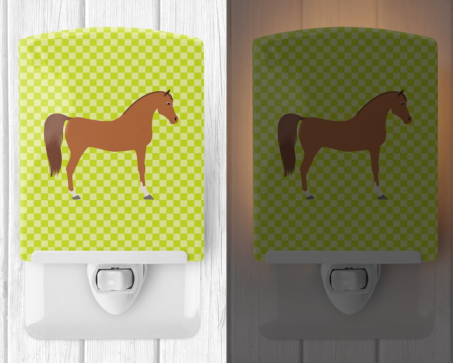 Arabian Horse Green Ceramic Night Light BB7737CNL