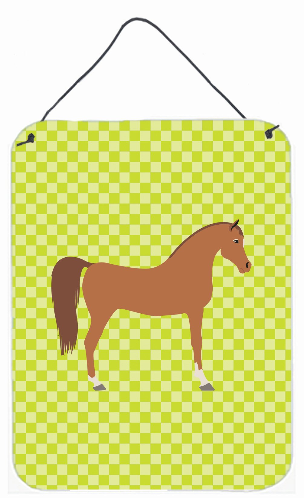 Arabian Horse Green Wall or Door Hanging Prints BB7737DS1216