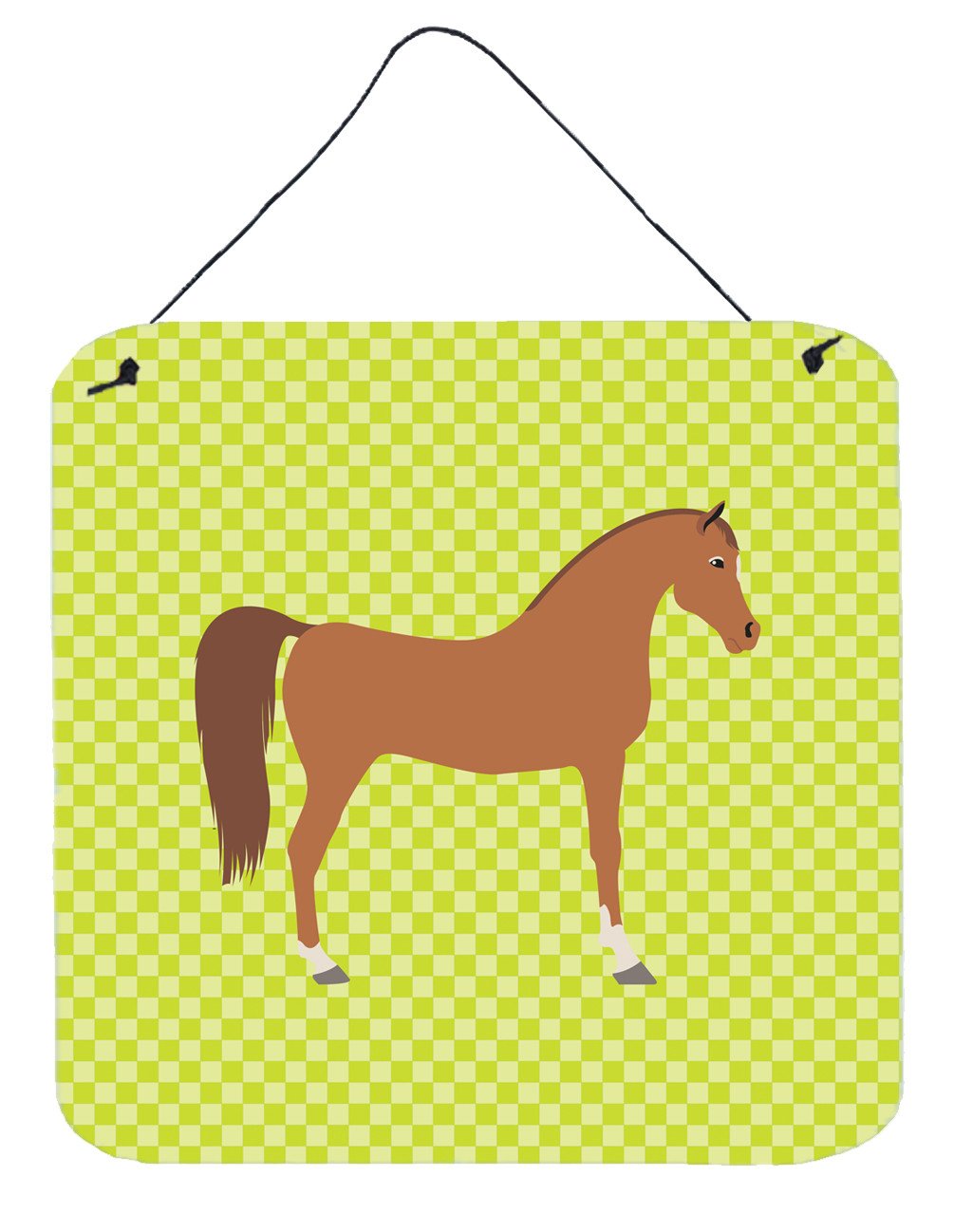 Arabian Horse Green Wall or Door Hanging Prints BB7737DS66