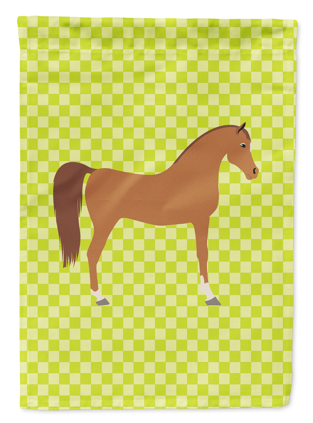 Arabian Horse Green Garden Flag - Outdoor Decorative Yard Flag