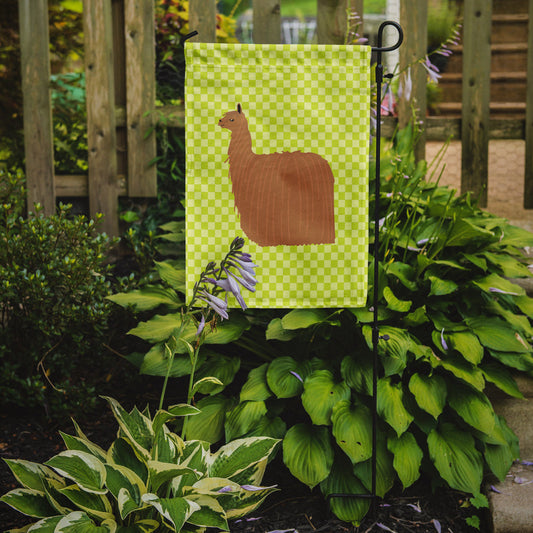 Alpaca Suri Green Garden Flag - Outdoor Decorative Yard Flag