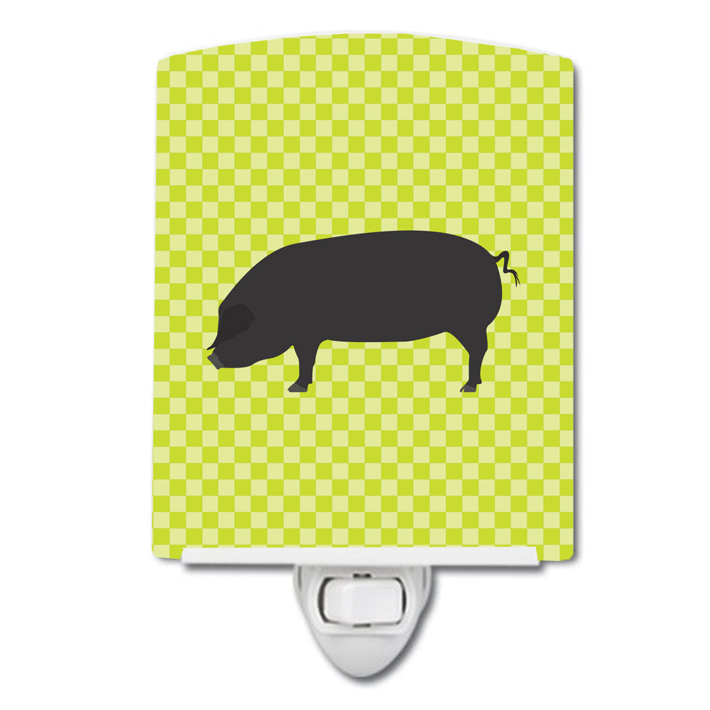 Devon Large Black Pig Green Ceramic Night Light BB7757CNL