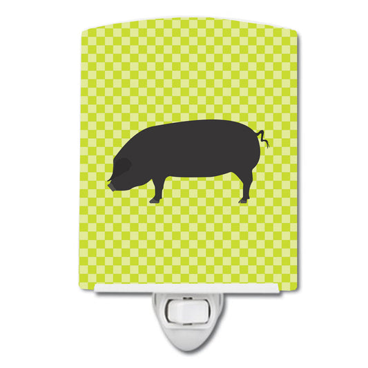 Devon Large Black Pig Green Ceramic Night Light BB7757CNL