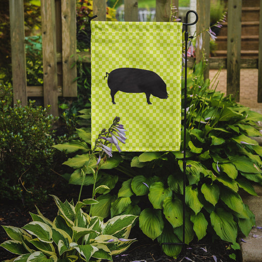 Devon Large Black Pig Green Garden Flag - Outdoor Decorative Yard Flag BB7757GF