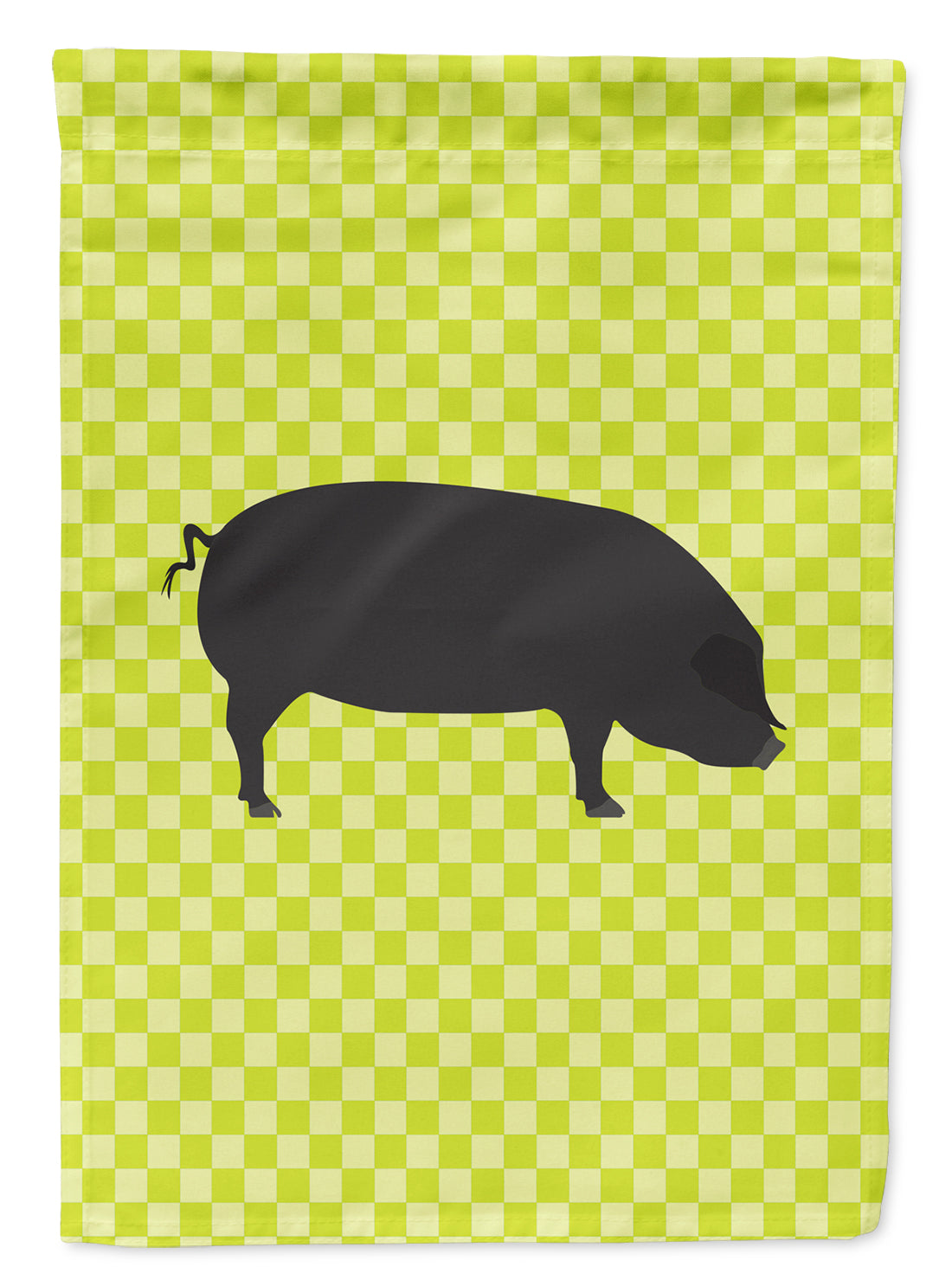 Devon Large Black Pig Green Garden Flag - Outdoor Decorative Yard Flag BB7757GF