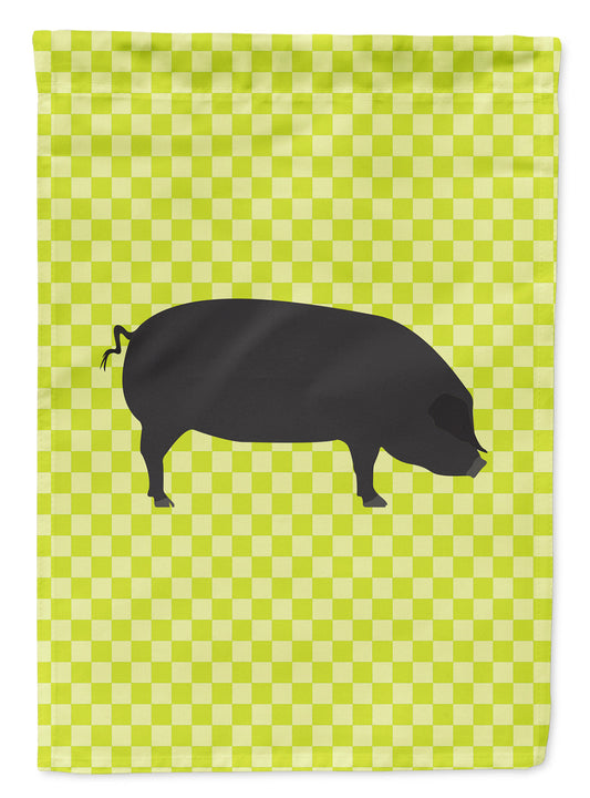 Devon Large Black Pig Green Garden Flag - Outdoor Decorative Yard Flag BB7757GF