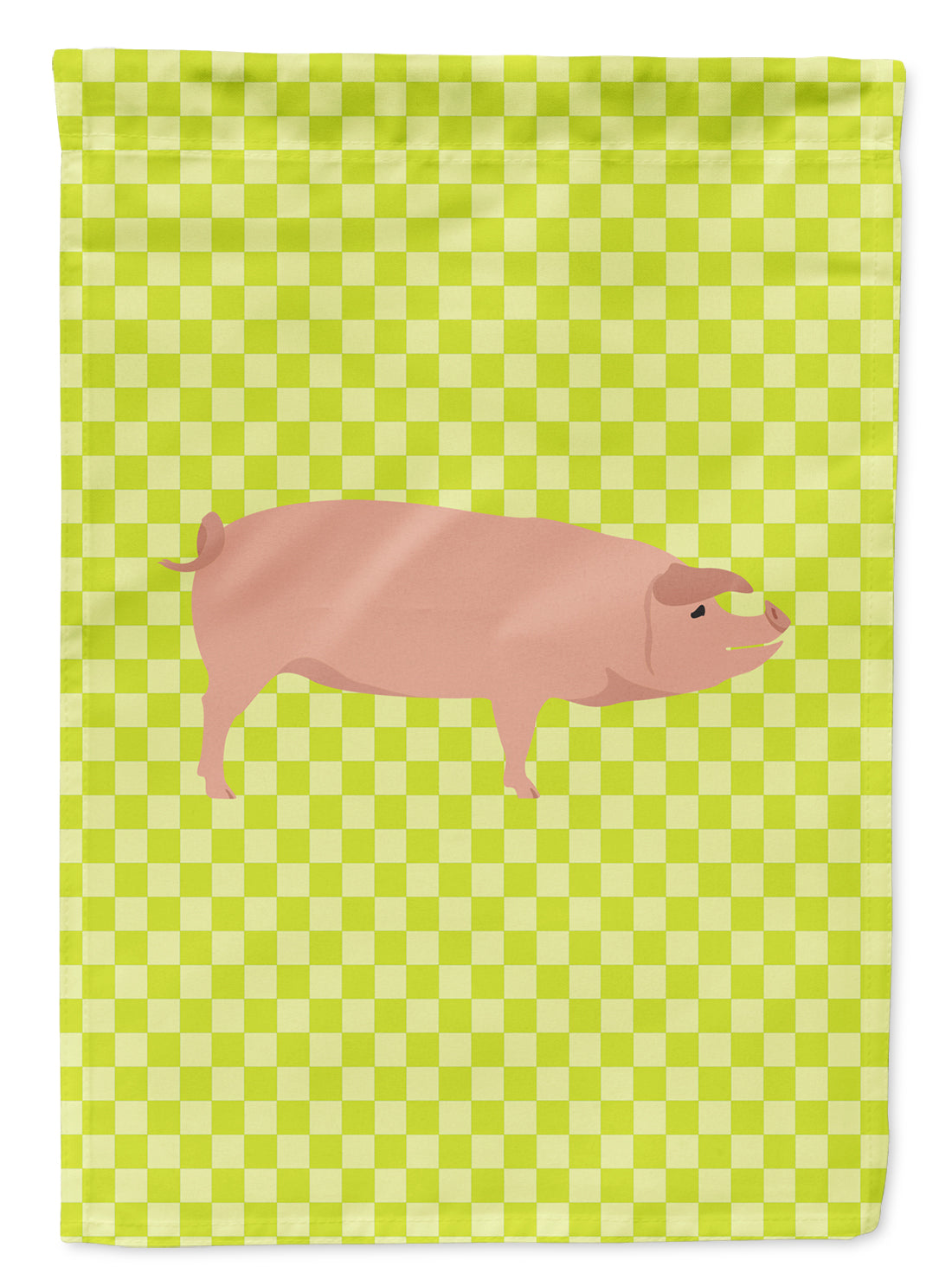 American Landrace Pig Green Garden Flag - Outdoor Decorative Yard Flag