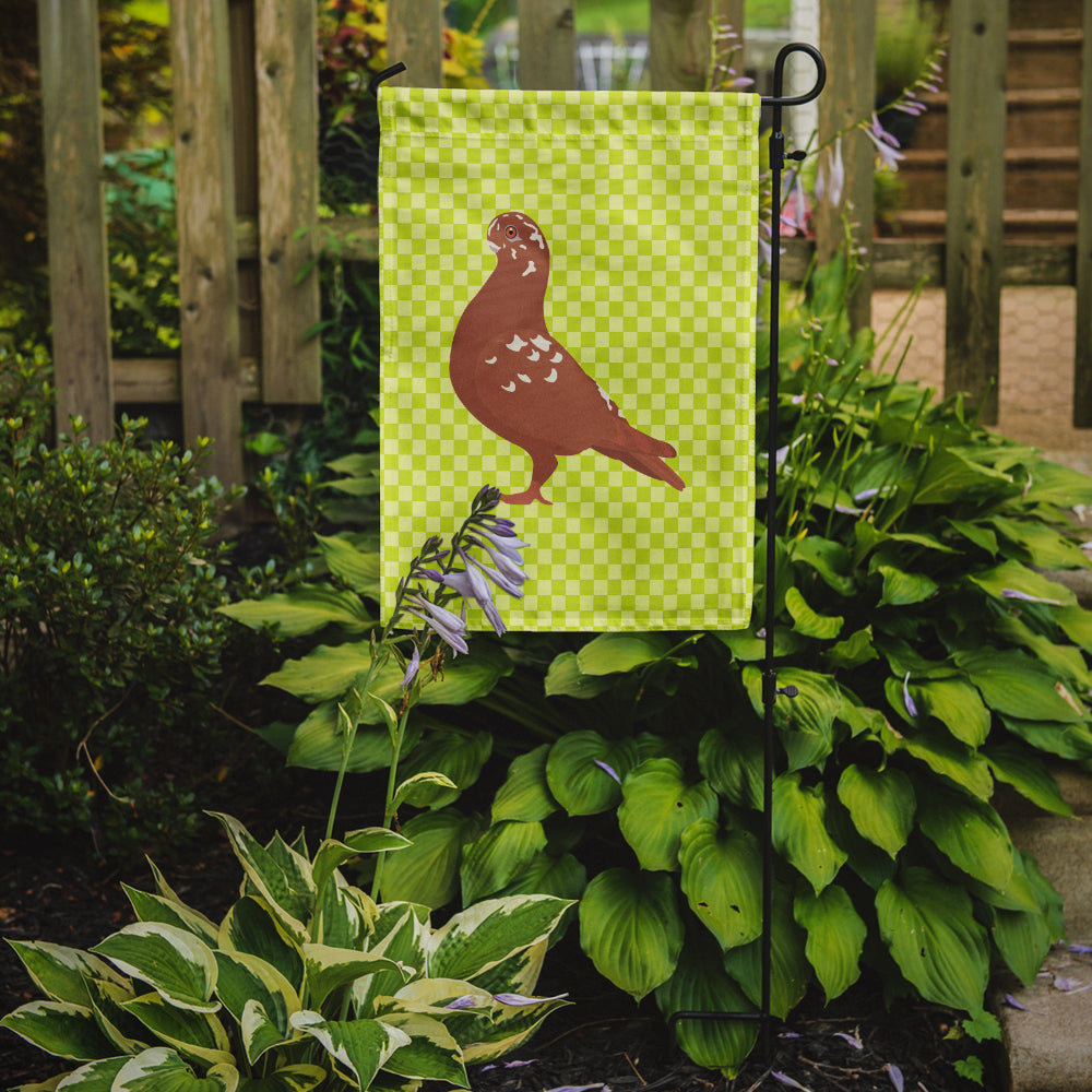 African Owl Pigeon Green Garden Flag - Outdoor Decorative Yard Flag
