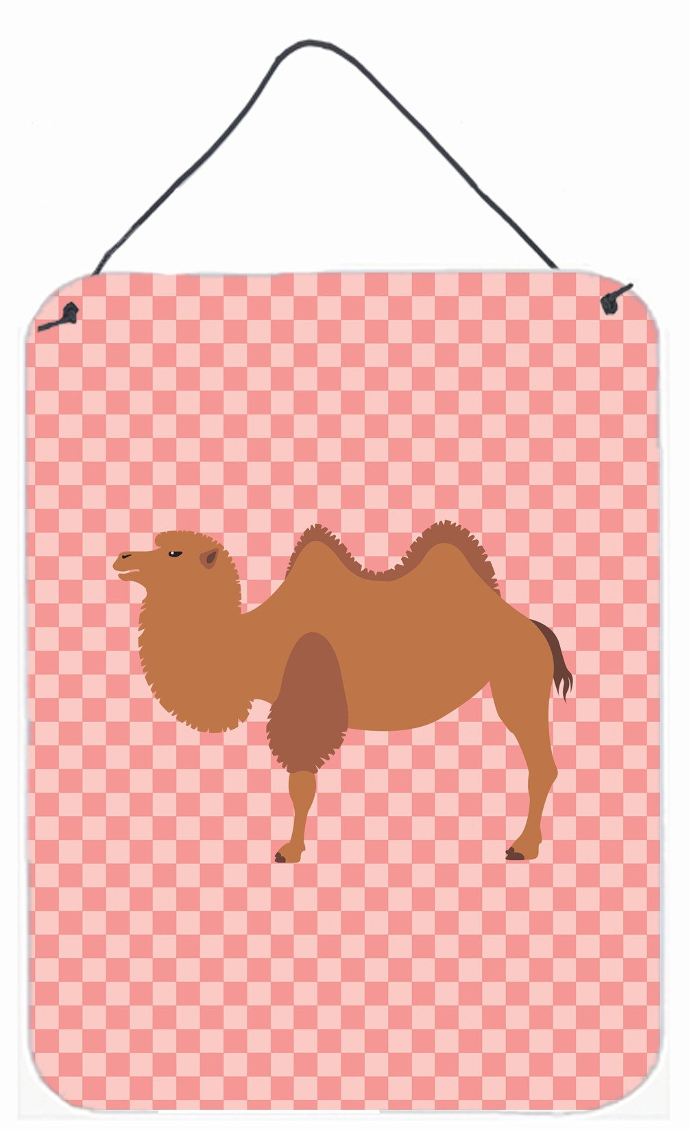 Bactrian Camel Pink Check Wall or Door Hanging Prints BB7818DS1216