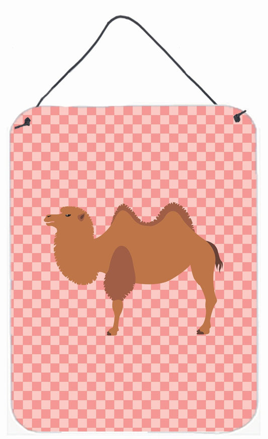 Bactrian Camel Pink Check Wall or Door Hanging Prints BB7818DS1216