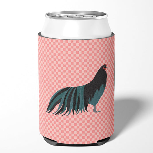 Sumatra Chicken Pink Check Can or Bottle Hugger BB7833CC