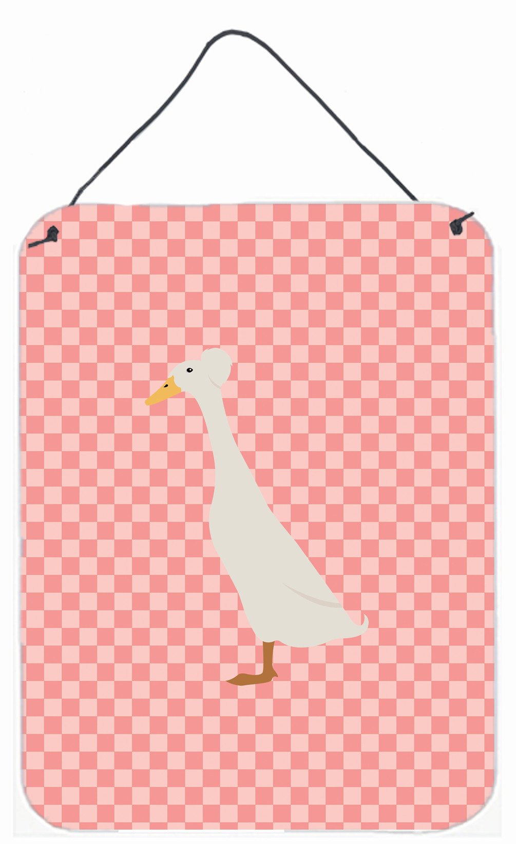 Bali Duck Pink Check Wall or Door Hanging Prints BB7859DS1216