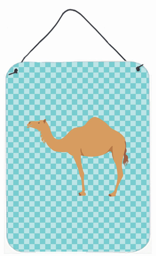 Arabian Camel Dromedary Blue Check Wall or Door Hanging Prints BB7991DS1216