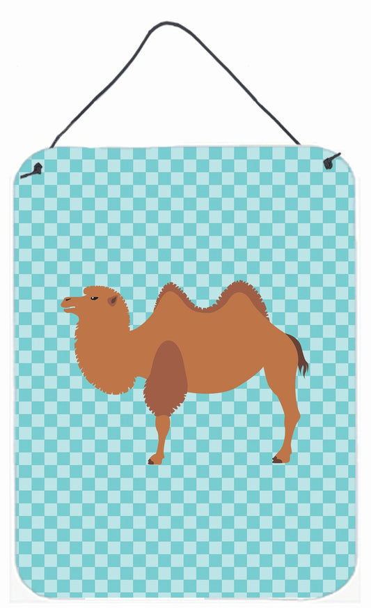 Bactrian Camel Blue Check Wall or Door Hanging Prints BB7992DS1216