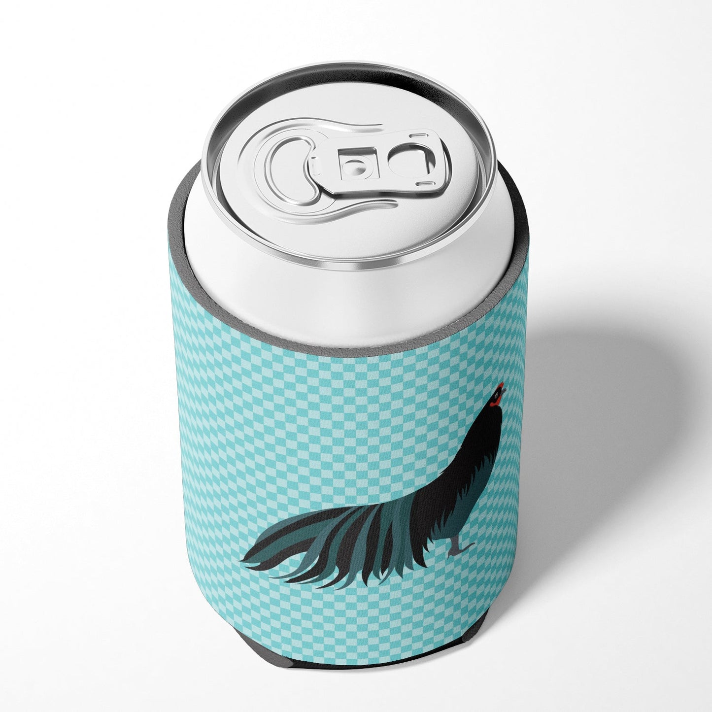 Sumatra Chicken Blue Check Can or Bottle Hugger BB8007CC