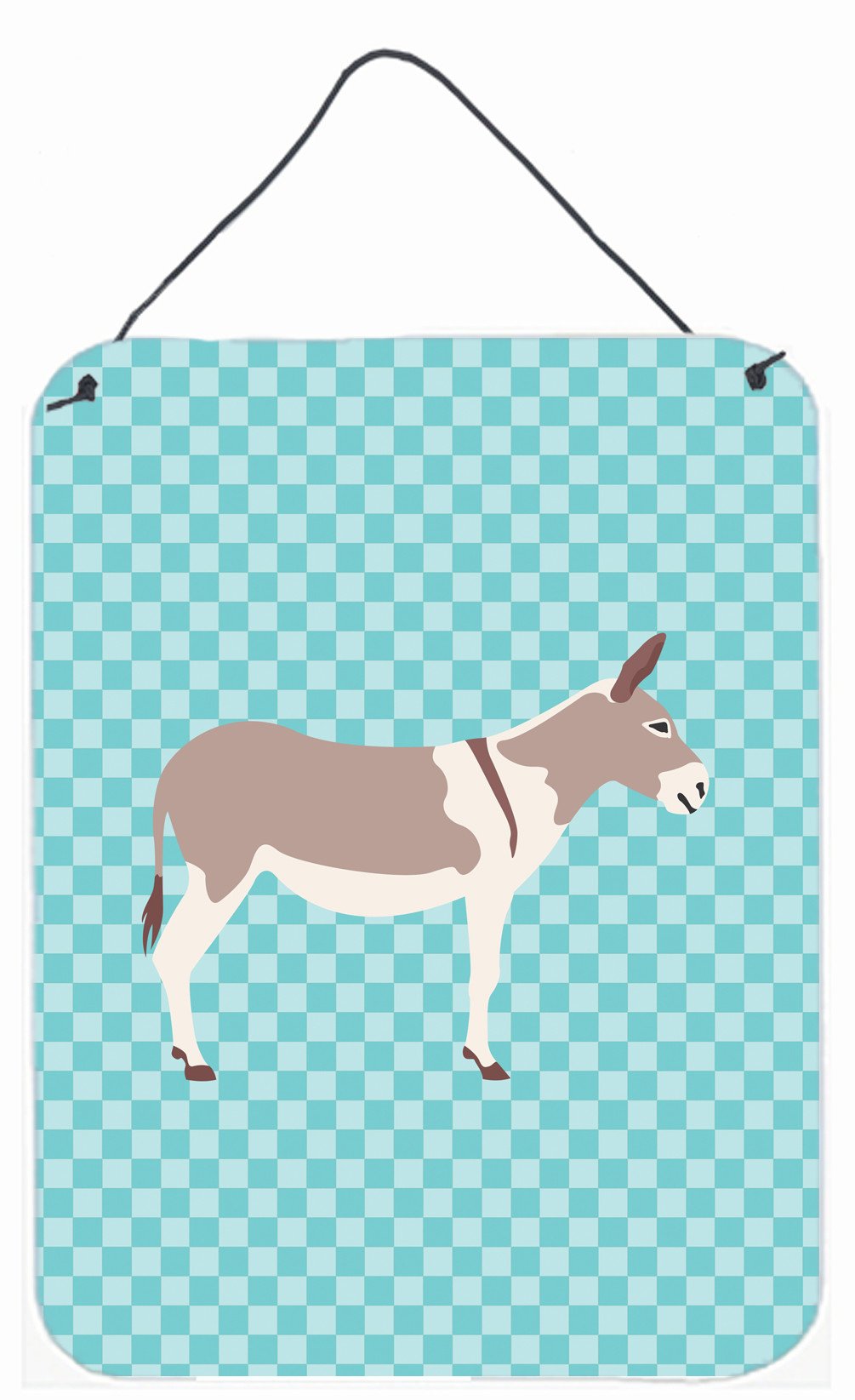 Australian Teamster Donkey Blue Check Wall or Door Hanging Prints BB8020DS1216