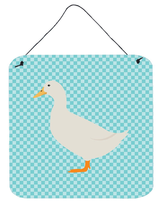 American Pekin Duck Blue Check Wall or Door Hanging Prints BB8034DS66