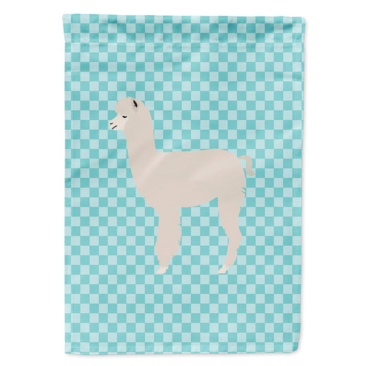 Alpaca Blue Check Flag Canvas House Size BB8093CHF