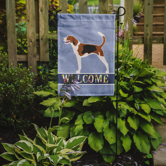 American Foxhound Welcome Garden Flag - Outdoor Decorative Yard Flag BB8271GF