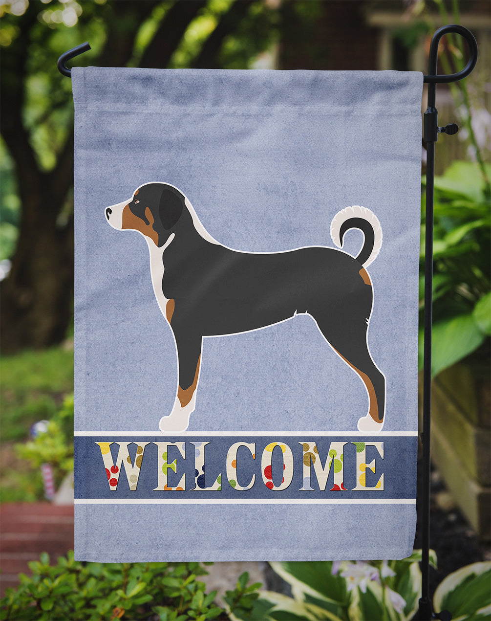Appenzeller Sennenhund Welcome Garden Flag - Outdoor Decorative Yard Flag BB8288GF