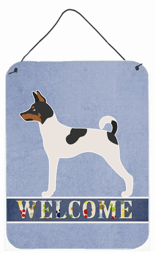 American Toy Fox Terrier Welcome Wall or Door Hanging Prints BB8306DS1216