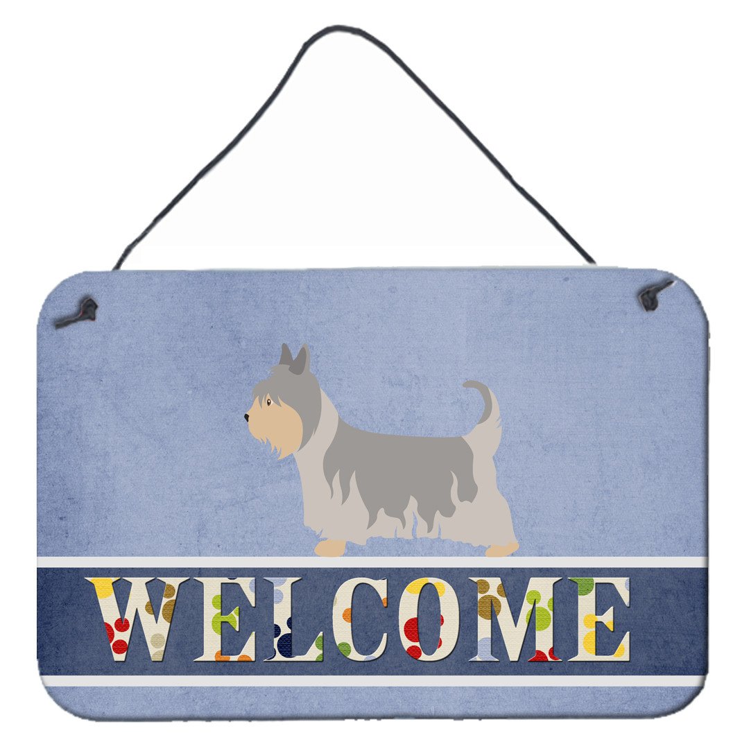 Australian Silky Terrier Welcome Wall or Door Hanging Prints BB8307DS812