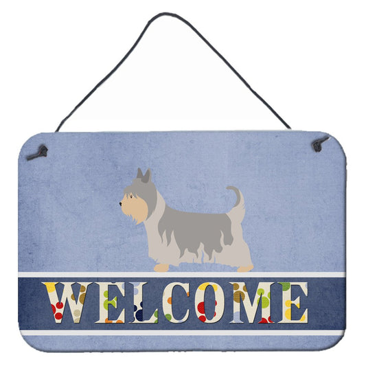 Australian Silky Terrier Welcome Wall or Door Hanging Prints BB8307DS812