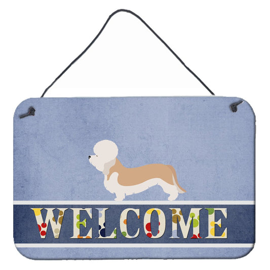 Dandie Dinmont Terrier Welcome Wall or Door Hanging Prints BB8312DS812
