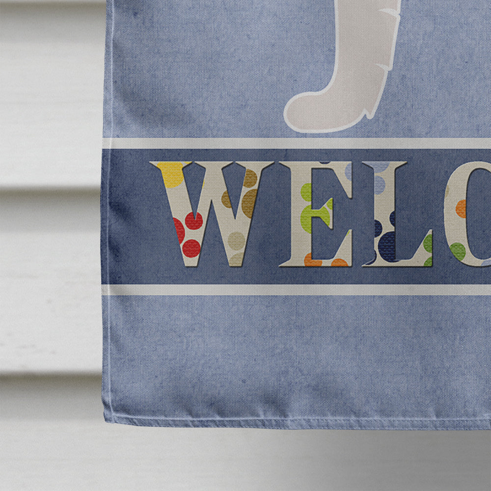 Alaskan Malamute Welcome Flag Canvas House Size BB8324CHF