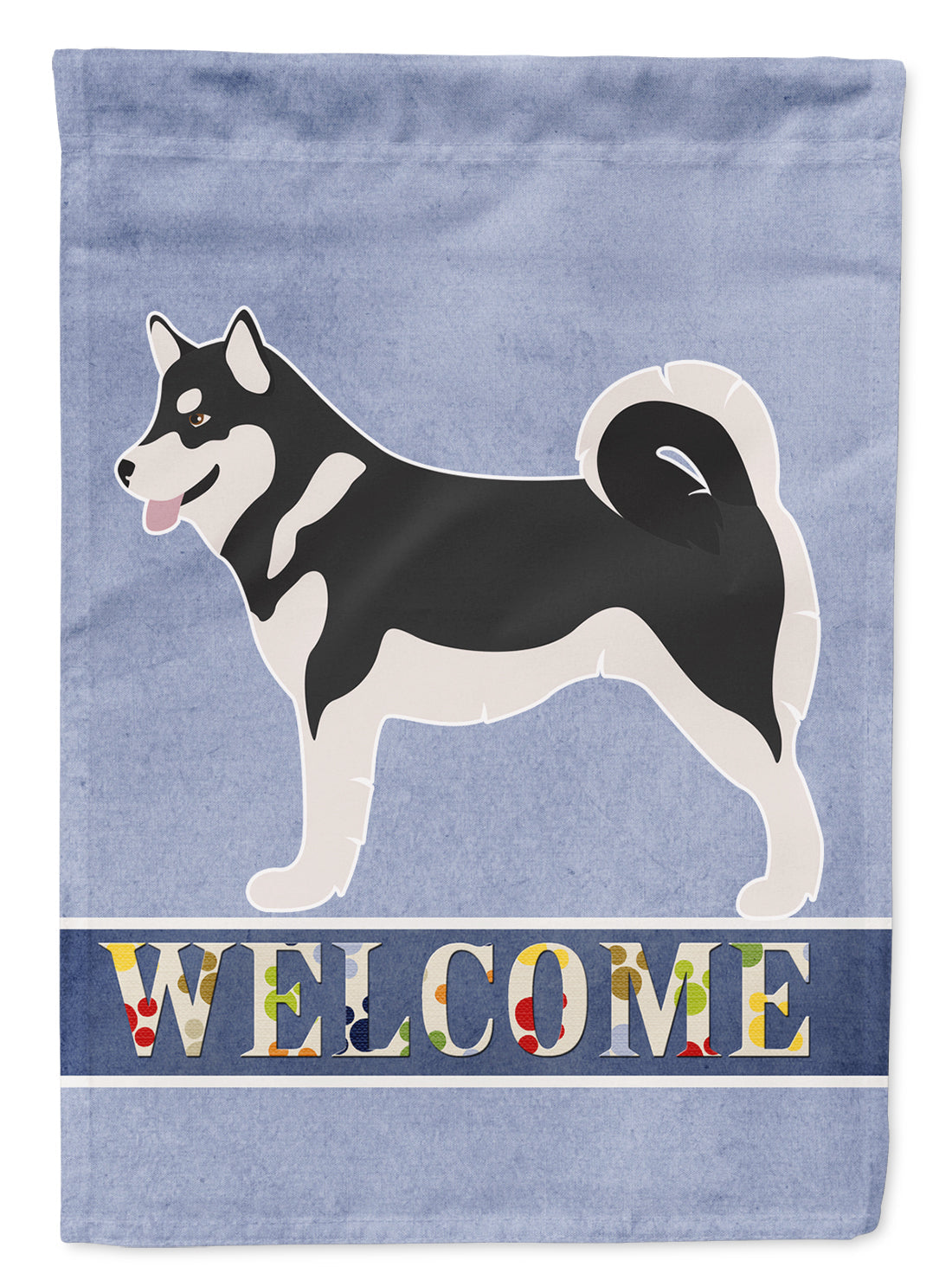 Alaskan Malamute Welcome Garden Flag - Outdoor Decorative Yard Flag BB8324GF