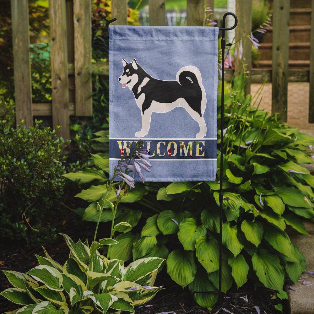 Alaskan Malamute Welcome Garden Flag - Outdoor Decorative Yard Flag BB8324GF