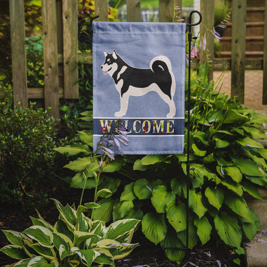 Alaskan Malamute Welcome Garden Flag - Outdoor Decorative Yard Flag BB8324GF