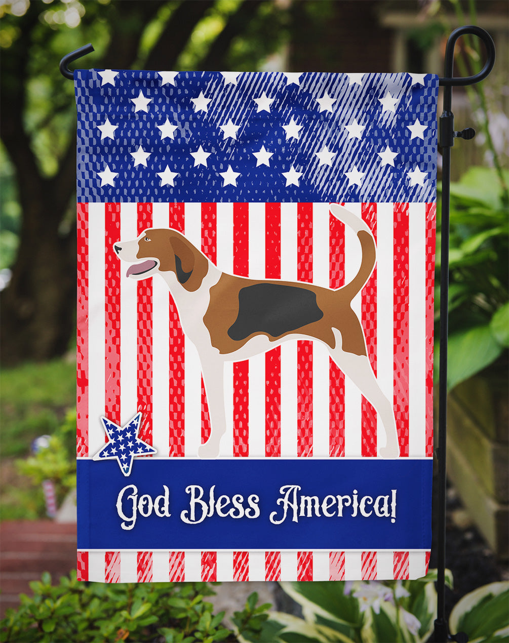 American Foxhound American Garden Flag - Outdoor Decorative Yard Flag BB8352GF