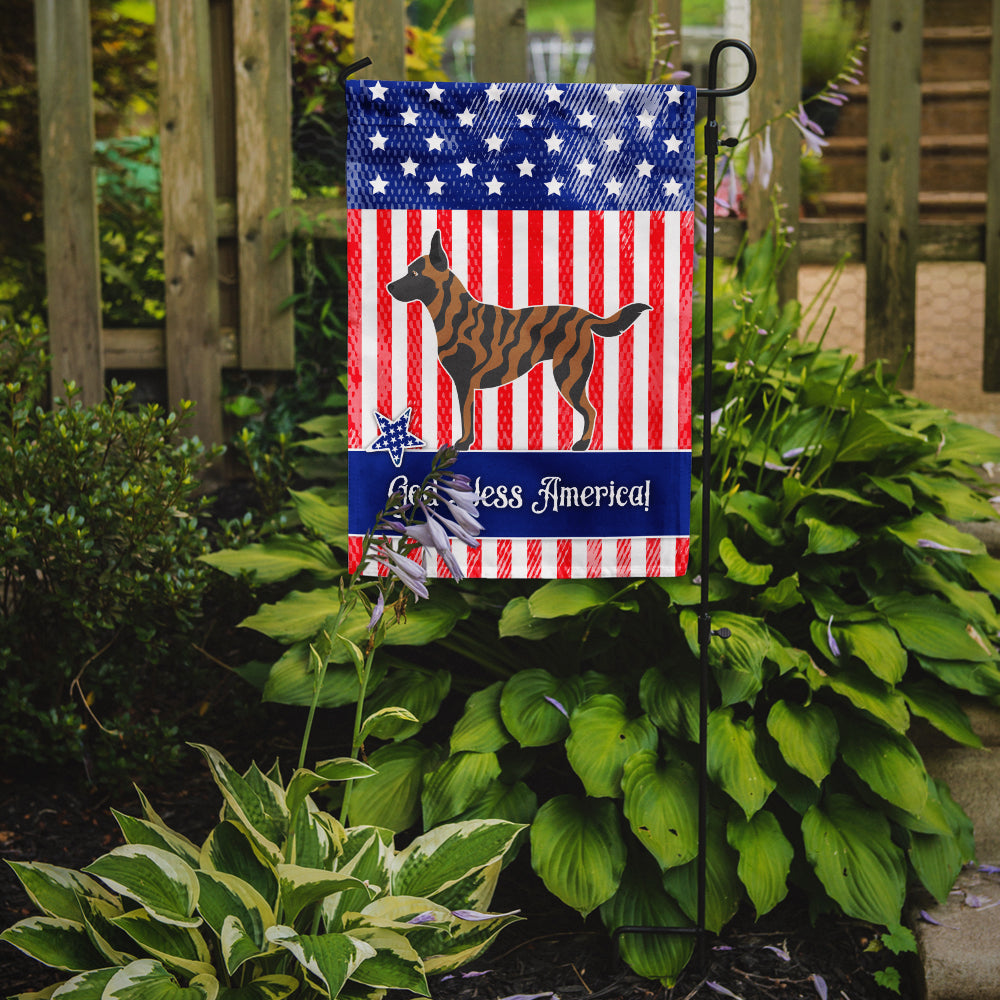Dutch Shepherd American Flag Garden Size BB8381GF
