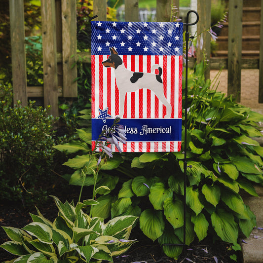 American Toy Fox Terrier American Garden Flag - Outdoor Decorative Yard Flag BB8387GF