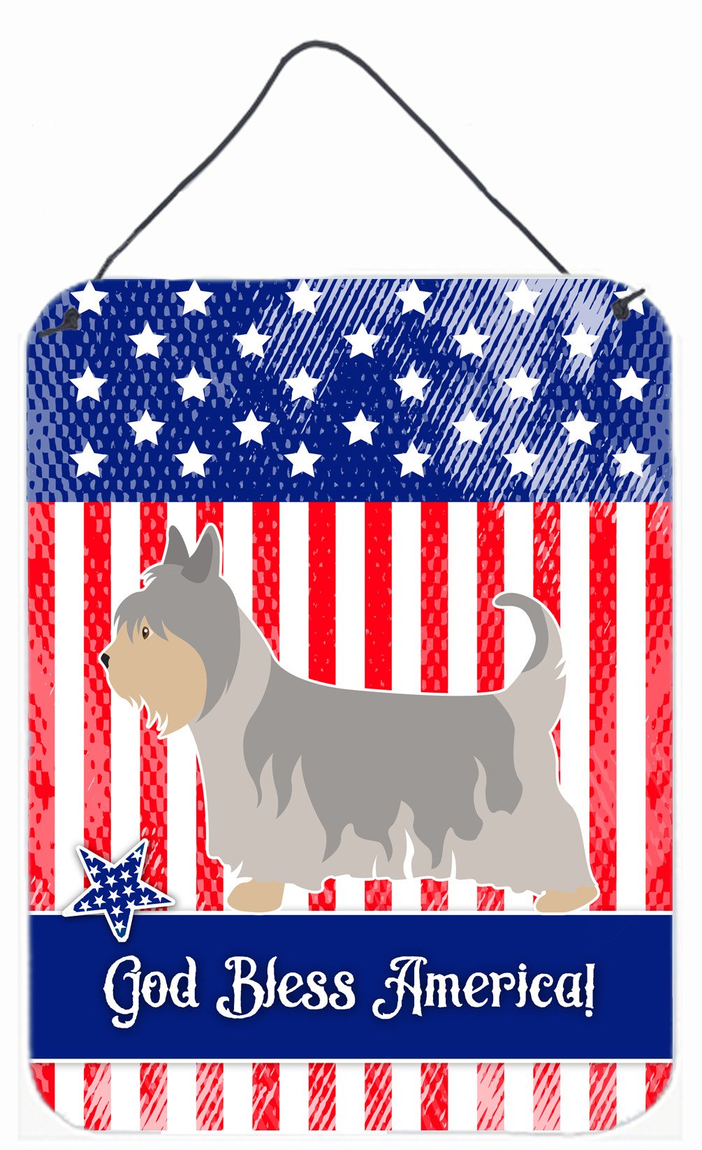 Australian Silky Terrier American Wall or Door Hanging Prints BB8388DS1216