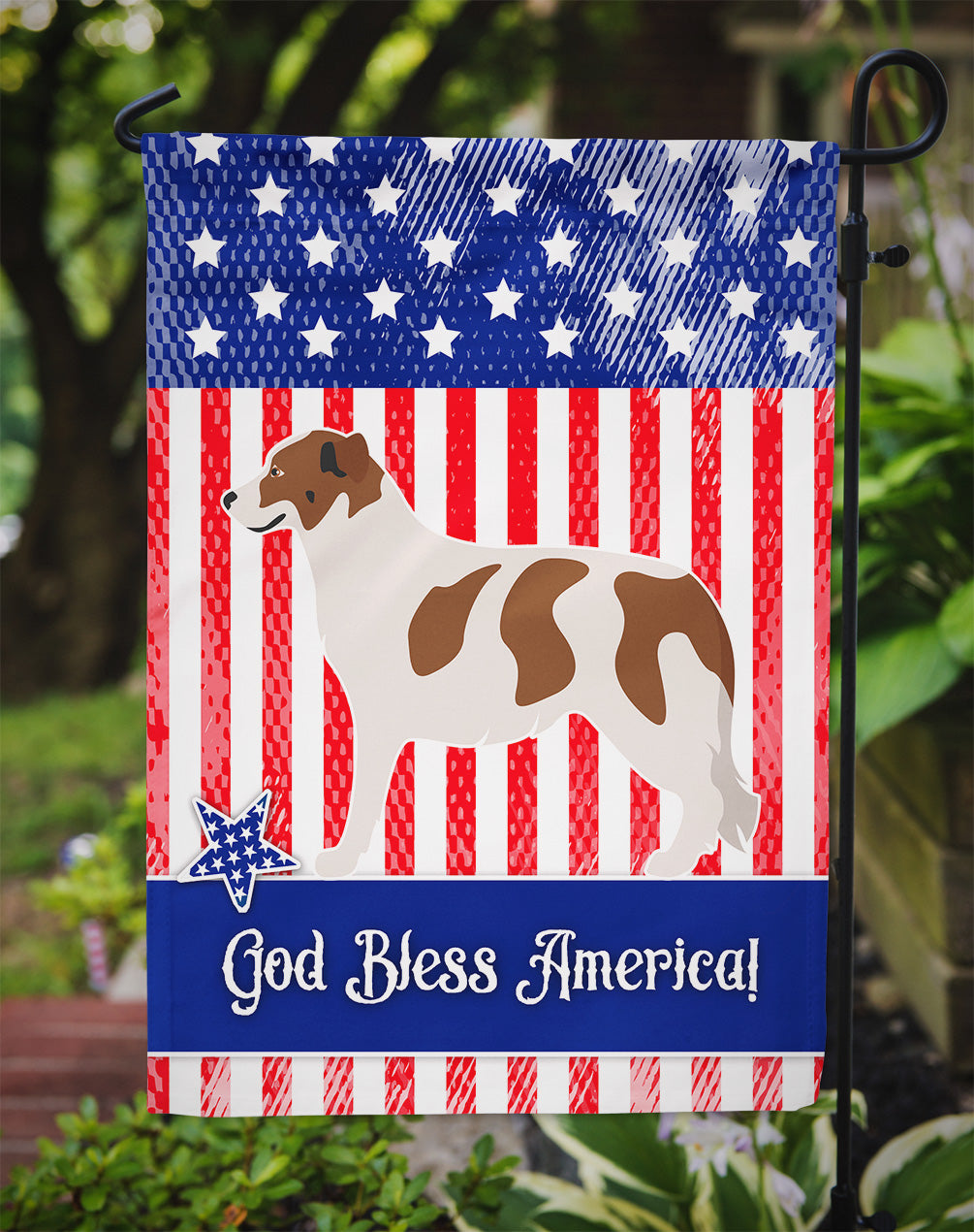 Aidi Atlas Mountain Dog American Garden Flag - Outdoor Decorative Yard Flag BB8415GF