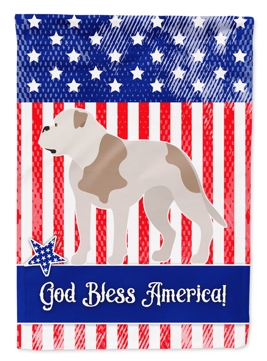 American Bulldog American Garden Flag - Outdoor Decorative Yard Flag BB8429GF