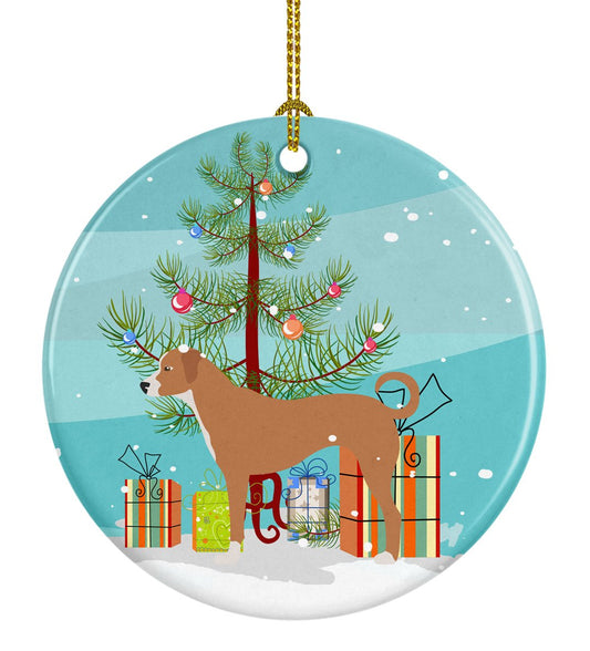 Australian Pinscher Christmas Ornament - Round Ceramic Ornament – Artist-Designed Keepsake Decoration BB8452CO1