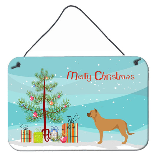 Alano Espanol Spanish Bulldog Christmas Wall or Door Hanging Prints BB8506DS812