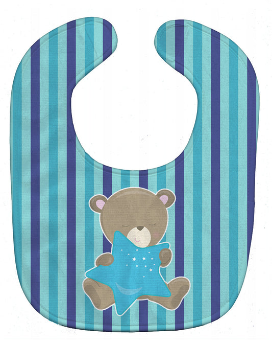 Baby Boy Bear with Star Baby Bib BB8614BIB